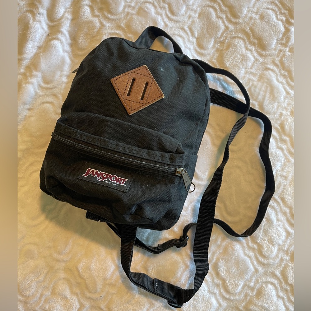Vintage JanSport Black Mini Backpack